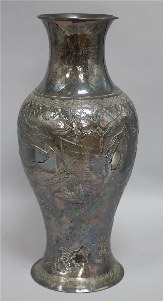 A Chinese plated vase